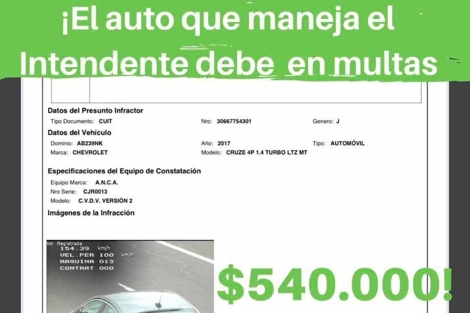Propin denuncia la existencia de multas a vehículos municipales