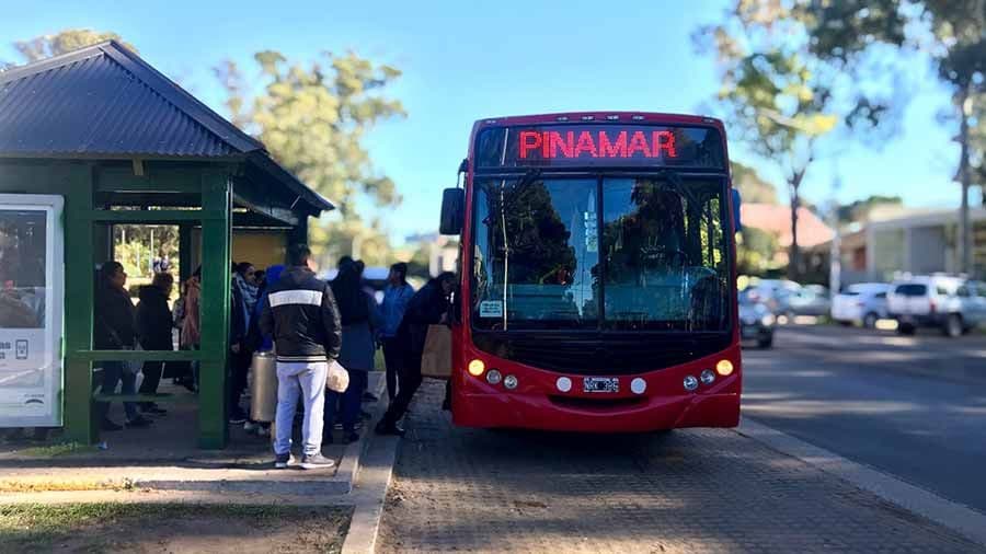 Desde el lunes no habrá transporte público en Pinamar