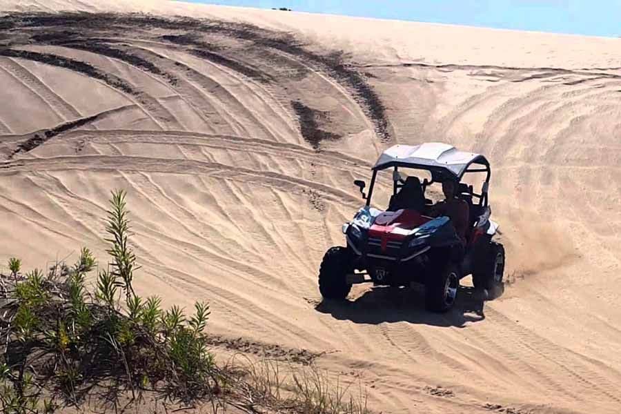 Una nena embistió, a bordo de un UTV, un cuatriciclo