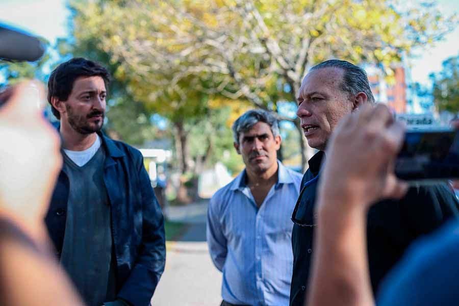 Visita de Sergio Berni a Pinamar