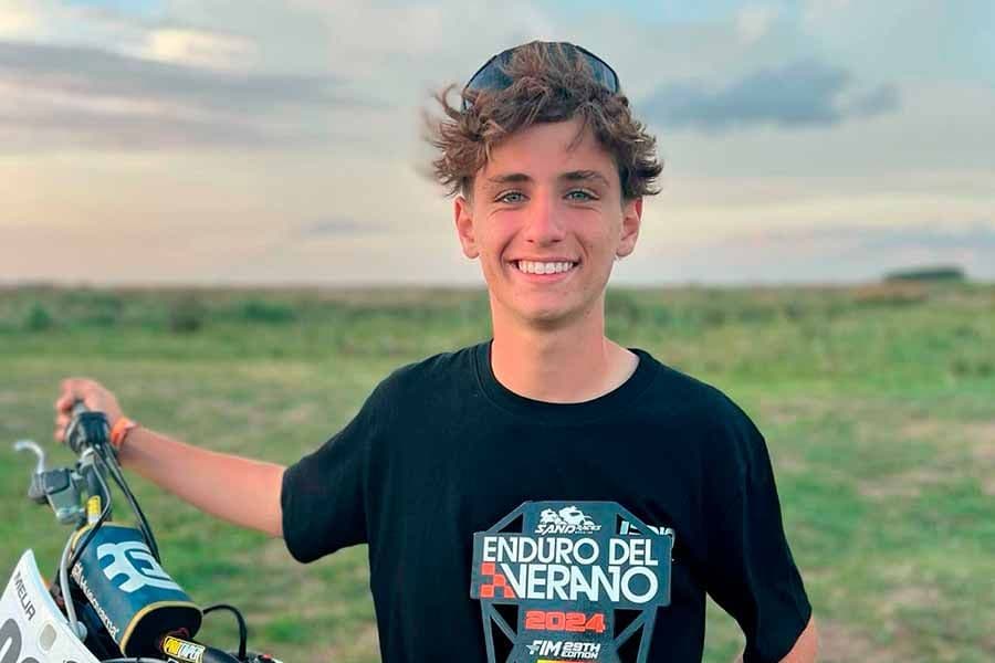 Debut de jóven promesa pinamarense en el Enduro de Verano