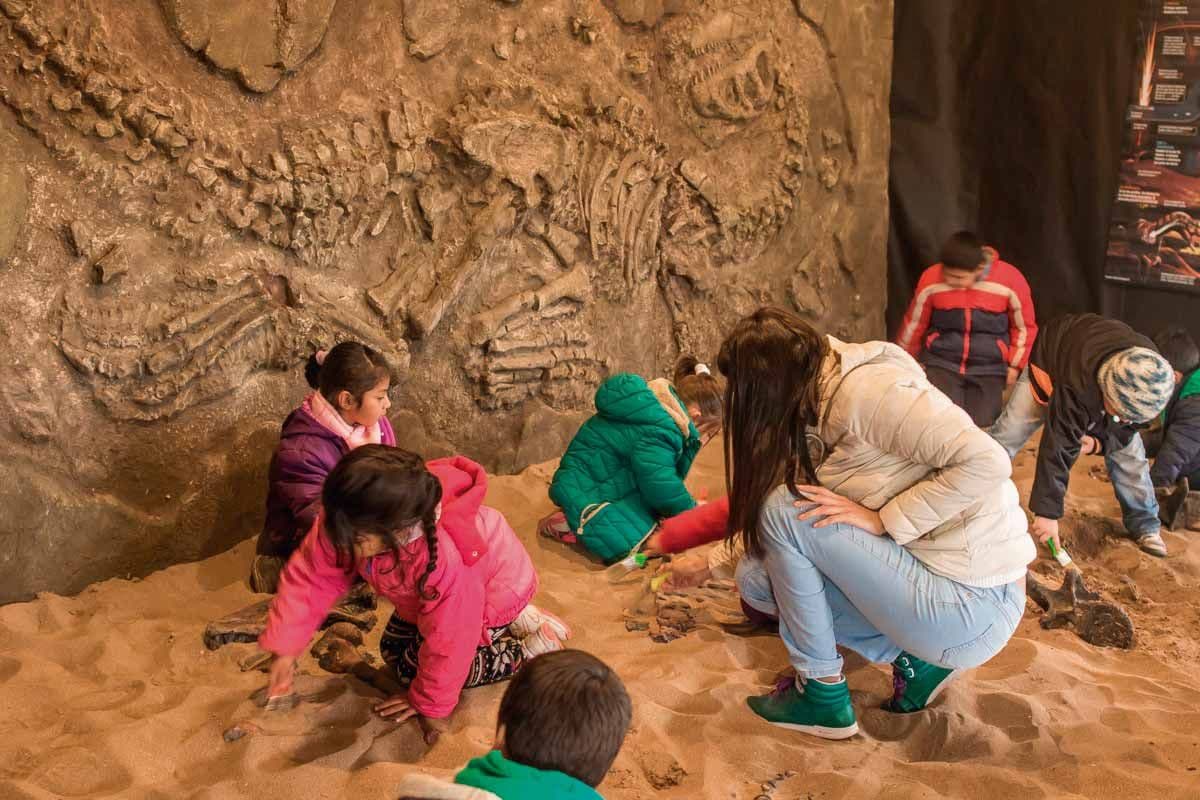 Los dinosaurios, también en vacaciones de invierno