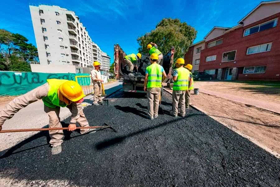 Inició obra de pavimentación en Totoras, entre Bunge y Jason