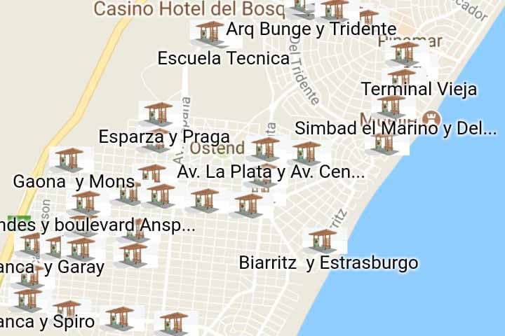 Refugios para esperar el transporte público